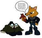  angus_delaney anthro canid canine duo fox gregg_lee male male/male mammal micro night_in_the_woods nude shrinking shrunken size_difference size_transformation thosekidsnextdoor101 transformation ursid video_games 