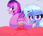  absurd_res anal anal_penetration big_macintosh_(mlp) bodily_fluids equid equine female female_penetrated feral friendship_is_magic hasbro hi_res horn looking_pleasured male male/female male_penetrating male_penetrating_female mammal my_little_pony nozukznsfw penetration saliva saliva_string tongue tongue_out trixie_(mlp) twilight_sparkle_(mlp) unicorn 