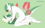  abs anthro anthro_on_anthro bite biting_lip blush bodily_fluids breasts butt chesnaught chest_spike choker claws cowgirl_position cum cum_inside egg ejaculating_cum ejaculation entwined_fingers eye_contact female female_on_top female_penetrated gallade gardevoir genital_fluids genitals green_body green_hair hair hand_holding head_spines humanoid hybrid impregnation internal jewelry lilly_(patchwork) looking_at_another looking_down looking_up lying male male/female male_on_bottom male_penetrating male_penetrating_female matemi multiple_ova muscular necklace necktie nintendo nude on_back on_bottom on_top open_mouth ovum penetration penis pillow pok&eacute;mon pok&eacute;mon_(species) raised_tail red_eyes sex simple_background sir_gallade sperm_cell spikes spikes_(anatomy) spines vein veiny_penis video_games white_body 