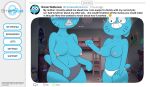  absurd_res anthro big_breasts blue_body blue_fur breasts cartoon_network duo english_text felid feline female fur hi_res mammal mary_senicourt mature_anthro mr_valentine00 nicole_watterson nipples text the_amazing_world_of_gumball thick_thighs 