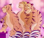  alexalaz anal anal_penetration anthro bottomwear clothing disney felid genitals group group_sex male male/male mammal masturbation pantherine penetration penile penile_masturbation penis sex shorts threesome tiger tiger_dancer_(zootopia) train_position zootopia zootopia_shorts 