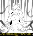  2020 3_fingers angry anthro big_feet biped black_and_white bottomwear bracelet breasts canid canine cheek_tuft chest_tuft claws clothed clothing comic dialogue digital_drawing_(artwork) digital_media_(artwork) english_text facial_markings facial_tuft fan_character featureless_breasts feet female fidchellvore fingers fluffy fluffy_tail fog forest front_view fur fur_markings fur_tuft half-closed_eyes head_markings head_tuft hildegard_(fidchellvore) jewelry leg_tuft line_art looking_around looking_away lucario mammal markings monochrome narrowed_eyes navel neck_tuft nintendo outside partially_clothed plant pok&eacute;mon pok&eacute;mon_(species) portrait pseudo_clothing shirt shorts simple_background sketch solo standing text three-quarter_portrait topwear torn_clothing torn_shirt torn_topwear tree tuft unbuttoned_shirt video_games white_claws yellow_text 