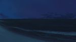  beach blue_theme cloud commentary_request highres kajiji nature night no_humans ocean original sand scenery sky water waves 