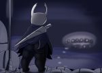  2021 7:5 absurd_res ambiguous_gender anthro arthropod big_butt black_body black_exoskeleton bottomless butt clothed clothing exoskeleton faceless_ambiguous faceless_anthro faceless_character grey_cape hi_res hollow_knight not_safe_for_reality outside protagonist_(hollow_knight) rear_view solo standing street_lamp team_cherry thick_thighs video_games weapon weapon_on_back white_body white_exoskeleton 
