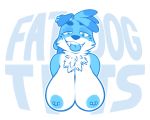  2021 5:4 anthro areola bedroom_eyes big_breasts black_nose blue_and_white blue_body blue_eyes blue_fur blue_hair breasts bust_portrait canid canine canis countershade_face countershade_torso countershading dakkpasserida domestic_dog ear_piercing english_text eyebrows eyelashes fangs female floppy_ears freckles front_view fur hair huge_breasts looking_at_viewer mammal monochrome narrowed_eyes neck_tuft nipple_piercing nipples nude piercing pixyl_(pixylbyte) portrait presenting presenting_breasts seductive smile solo teeth text thick_eyebrows tongue tongue_out tuft 