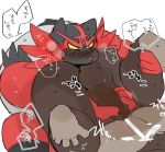  anal anthro balls blush bodily_fluids cum cum_on_self duo edit erection genital_fluids genitals handjob hyaku_(artist) incineroar japanese_text male male/male nintendo oral penile penis pok&eacute;mon pok&eacute;mon_(species) rillaboom rimming rusty_trombone sex text uncensored video_games 