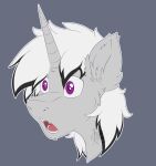  1:1 2019 absurd_res ambiguous_form equid equine fan_character fkk fur grey_background hasbro hi_res horn icon inner_ear_fluff male mammal mane my_little_pony open_mouth portrait purple_eyes simple_background solo surprise tuft unicorn watermark white_body white_fur white_mane 