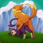  1:1 anus balls blush buizel duo female female_penetrated feral from_behind_position genitals hi_res male male/female male_penetrating male_penetrating_female mr.smile nintendo outdoor_sex outside pawpads penetration pok&eacute;mon pok&eacute;mon_(species) purrloin sex sound_effects vaginal vaginal_penetration video_games 