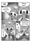  absurd_res comic comic_page genitals greyscale hi_res illustration mario_bros monochrome nintendo olivia origami paper_fairy paper_mario papercraft peachkuns penis size_difference small_penis video_games 