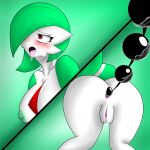  1:1 ahegao anal anal_beads anal_beads_in_ass anal_penetration big_breasts blush bodily_fluids breasts female gardevoir genital_fluids genitals hi_res humanoid looking_pleasured nintendo not_furry penetration pok&eacute;mon pok&eacute;mon_(species) pussy pussy_juice sex_toy solo video_games wet 