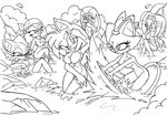  amy_rose blaze_the_cat cream_the_rabbit rouge_the_bat sonic_riders sonic_team the_brave tikal_the_echidna wave_the_swallow 