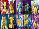  dragonair insomniac_overlord lucario pikachu pokemon raichu 