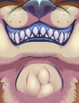  blue_flesh bulge hi_res lutrine macro mammal micro mustelid open_mouth oral roco shirou size_difference swallowing teeth throat tongue vore 