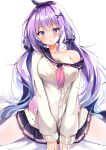  azur_lane nenobi_(nenorium) seifuku sweater unicorn_(azur_lane) wardrobe_malfunction 