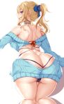  ass cameltoe genshin_impact jean_(genshin_impact) no_bra pantsu sakuraoo sweater 