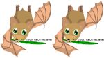  2020 2021 alpha_channel ambiguous_gender batoftheleaves chiropteran comparison digital_drawing_(artwork) digital_media_(artwork) egyptian_fruit_bat feral flying leaf mammal membrane_(anatomy) membranous_wings object_in_mouth pixel_(artwork) pteropodid solo solo_focus tailed tailless wings 