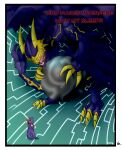  absurd_res comic digimon digimon_(species) hi_res lucemon_satan_mode male monodramon p.v.su size_difference vee_stitch 