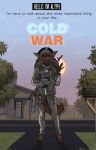  ak74 aleone alyph_ironclaws animal_humanoid assault_rifle barefoot beret blush book bottomwear camo canid canid_humanoid canine canine_humanoid cargo_pants city clothing dark_body dark_skin detailed_background dirty_feet dog_tags ear_piercing ear_ring english_text female gesture gun hair hat headgear headwear holster humanoid jackal_humanoid jacket jewelry long_hair mailbox mammal mammal_humanoid military_jacket necklace pants piercing plant plantigrade politics ranged_weapon rifle smile solo suburbs sunny tactical_gloves text topwear tree urban waving weapon 