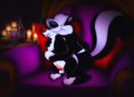  amegared anthro domestic_cat duo felid feline felis feral looney_tunes male male/male mammal mephitid pitu_le_pew skunk sylvester warner_brothers 