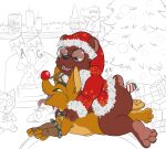  anal angus_delaney anthro bell canid canine celestial christmas christmas_clothing christmas_headwear clothing duo eyewear fox glasses gregg_lee hat headgear headwear hi_res holidays male male/male male_penetrated male_penetrating male_penetrating_male mammal night_in_the_woods penetration red_nose santa_hat sex sex_toy sex_toy_in_ass ursid vibrator vibrator_in_ass video_games 
