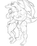  4:5 anthro athletic athletic_anthro athletic_male biceps bikini_thong charizard charizardtwo clothing deadlyswallows duo horny_(disambiguation) kissing licking male male/male muscular muscular_anthro muscular_male muscular_thighs nintendo nipples pecs pok&eacute;mon pok&eacute;mon_(species) swimwear thong tongue tongue_out triceps underwear video_games 