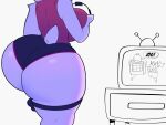  2021 animated anthro big_breasts big_butt boss_monster bouncing_butt bovid breasts butt capdocks caprine clothing curvy_figure female fur hi_res huge_butt mammal mettaton short_playtime solo thick_thighs toriel undertale video_games voluptuous white_body white_fur 