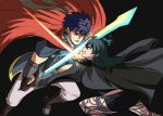  1boy 1girl angry armor byleth_(fire_emblem) byleth_(fire_emblem)_(female) fire_emblem fire_emblem:_path_of_radiance fire_emblem:_three_houses headband ike_(fire_emblem) long_hair ragnell short_hair super_smash_bros. sword sword_of_the_creator tina_fate weapon 