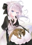  animal_ears elaina_(majo_no_tabitabi) maid majo_no_tabitabi minau37 neko nekomimi 