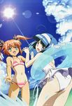  bikini kaitou_tenshi_twin_angel kannazuki_aoi minnazuki_haruka swimsuits tan_lines 