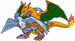  animated articuno charizard dragon_soul_e nintendo pokemon 