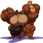  1:1 2021 absurd_res anthro areola armpit_hair ball_hair balls barazoku barefoot biceps big_areola big_balls big_moobs big_muscles big_nipples big_penis black_nose blue_eyes bobert body_hair brown_body brown_fur clothing erection five_nights_at_freddy&#039;s freddy_(fnaf) fur genitals hairy_balls hat headgear headwear hi_res huge_areola huge_balls huge_moobs huge_muscles huge_nipples huge_penis hyper hyper_areola hyper_balls hyper_genitalia hyper_moobs hyper_muscles hyper_nipples looking_at_viewer male mammal moobs muscular muscular_anthro muscular_male nipples nude pecs penis pose pubes raised_arm round_ears shadow simple_background smile solo standing teeth thick_penis thick_thighs top_hat triceps ursid video_games white_background 
