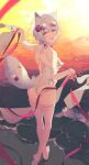  animal_ears artist_revision ass megane swimsuits tagme tail thighhighs 