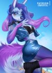  2021 anthro blue_hair breasts canid canine clothed clothing day detailed_background digital_media_(artwork) eyebrows eyelashes female hair hybrid mammal outside sky solo sorafoxyteils stanidng 
