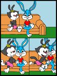  animaniacs buster_bunny crossover dot_warner tiny_toon_adventures 