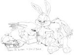  asthexiancal babs_bunny buster_bunny digimon gatomon tiny_toon_adventures 