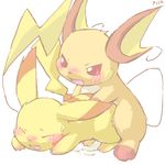  ambiguous_gender blush doggystyle domination duo eyes_closed feral feral_on_feral from_behind male nintendo open_mouth penetration pico pico_(artist) pikachu plain_background pok&#233;mon pokemon raichu red_eyes sex video_games white_background 
