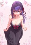  cleavage dress erect_nipples fate/stay_night matou_sakura no_bra solar_(happymonk) 