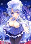  ameto_yuki animal_ears breasts ekichou_kitsune_(ameto_yuki) kitsune melonbooks nipples no_bra pantyhose 