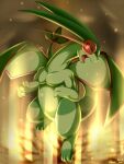  2016 3:4 3_fingers 3_toes absurd_res akino-kamihara ambiguous_gender anthro claws dated digital_drawing_(artwork) digital_media_(artwork) dragon fangs featureless_crotch feet fighting_pose fingers flygon front_view full-length_portrait green_body green_scales green_wings hi_res long_tail looking_at_viewer membrane_(anatomy) membranous_wings muscular muscular_ambiguous muscular_anthro nintendo nude open_mouth pecs pok&eacute;mon pok&eacute;mon_(species) portrait pose red_eyes reptile scales scalie signature solo teeth toes tongue video_games wings 