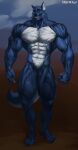  absurd_res anthro big_muscles canid canine canis hi_res hrodwalf male mammal muscular muscular_male nipples solo were werecanid werecanine werewolf wolf 