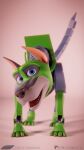  3d_(artwork) 9:16 canid canine cybernetics cyborg digital_media_(artwork) dynomutt dynomutt_dog_wonder feral hanna-barbera hi_res machine male mammal robot rubber_(artist) scoob!_(movie) solo warner_brothers 