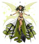 1girl alien apoloniodraws ben_10 breasts glitter high_heels highres insect_girl insect_wings lingerie multicolored_hair omnitrix piercing spikes stinger stinkfly underwear wings yellow_eyes 