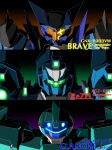  blue_eyes brave_commander_test_type character_name clanche_custom glowing glowing_eyes gundam gundam_00 gundam_age gundam_unicorn looking_ahead looking_at_viewer mecha mobile_suit no_humans orange_eyes rezel_commander_type science_fiction super_robot_wars super_robot_wars_bx upper_body v-fin visor xiphias_(mmi-m15e) 