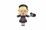  animated blonde_hair cait chibi hat hololive long_hair pointed_ears shiranui_flare 