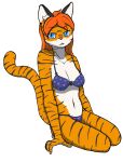  anonymous_artist bikini clothing domestic_cat felid feline felis female heart_pattern mammal nala_toph pantherine solo swimwear tiger 
