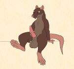  2021 animal_genitalia anthro armello balls big_balls bodily_fluids ciaran13 cum cum_on_penis erection genital_fluids genitals happy hi_res male mammal masturbation mercurio_(armello) murid murine nude penis rat rodent sheath sitting solo video_games 