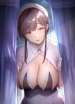  bra gentsuki lingerie nipples nurse open_shirt see_through 
