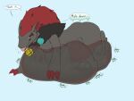  ... 2021 3_claws 3_fingers 4:3 abdominal_bulge after_vore ambiguous_gender ambiguous_prey anthro anthro_domination anthro_focus anthro_pred arm_tuft barefoot barely_visible_breasts belly belly_squeeze big_belly biped black_body black_fur black_text black_tuft blep blue_background blue_eyes blue_sphere bodily_fluids breasts breath burping butt canid canine ceres_(radarn) cheek_tuft claws cramped death dialogue digestion digital_drawing_(artwork) digital_media_(artwork) domination duo ear_tuft english_text facial_markings facial_tuft fan_character fatal fatal_vore featureless_breasts feet female female_domination female_focus female_pred finger_claws fingers flat_colors fluffy fluffy_chest fluffy_hair fur fur_tuft gore green_text grey_body grey_fur hair half-closed_eyes hand_on_stomach head_markings hi_res hungry hyper hyper_belly inner_ear_fluff internal jewelry leg_tuft long_hair looking_back lying mammal markings melting mostly_nude motion_lines narrowed_eyes neck_tuft necklace nintendo nude on_front on_ground onomatopoeia oral_vore orb organs panting partially_submerged paws pingthehungryfox pink_tongue pok&eacute;mon pok&eacute;mon_(species) pred_focus rai_(radarn) red_claws red_hair red_markings red_tuft restrained rope rumbling_stomach sadism same_size_vore satisfied sharp_claws shoulder_tuft side_boob side_view simple_background smile soft_vore solo solo_focus sound_effects speech_bubble sphere stomach stomach_acid text three-quarter_view toe_claws toes tongue tongue_out tuft unwilling_vore video_games vore zoroark 