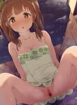  ogata_chieri onsen pubic_hair pussy see_through seneto the_idolm@ster the_idolm@ster_cinderella_girls towel uncensored wet 