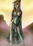  breasts cape hood large_breasts loincloth long_hair midna non-web_source red_eyes red_hair solo the_legend_of_zelda the_legend_of_zelda:_twilight_princess twilight 